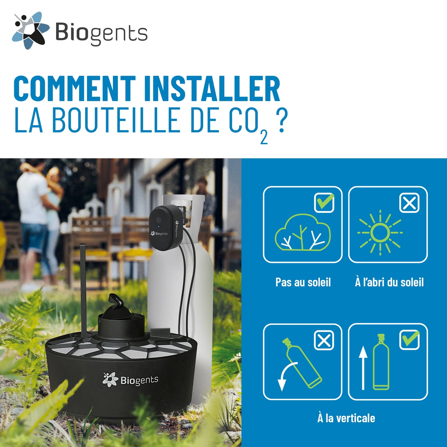 Kit booster CO₂ — Pour Aero Trap & BG-Mosquitaire (multiplie par 5 les captures)