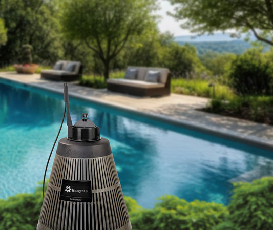 BG Protector sur la terrasse d'un jardin 500 m2