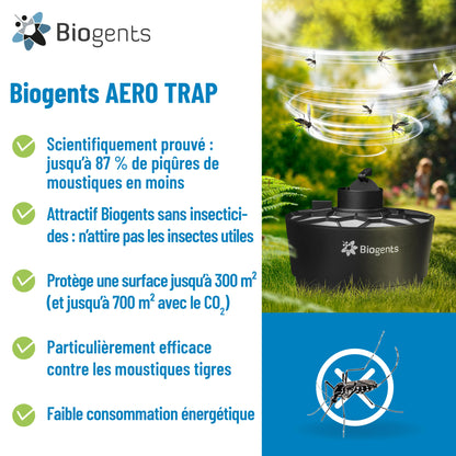 Piège anti-moustique extérieur Aero Trap – Efficace contre le moustique tigre | Biogents