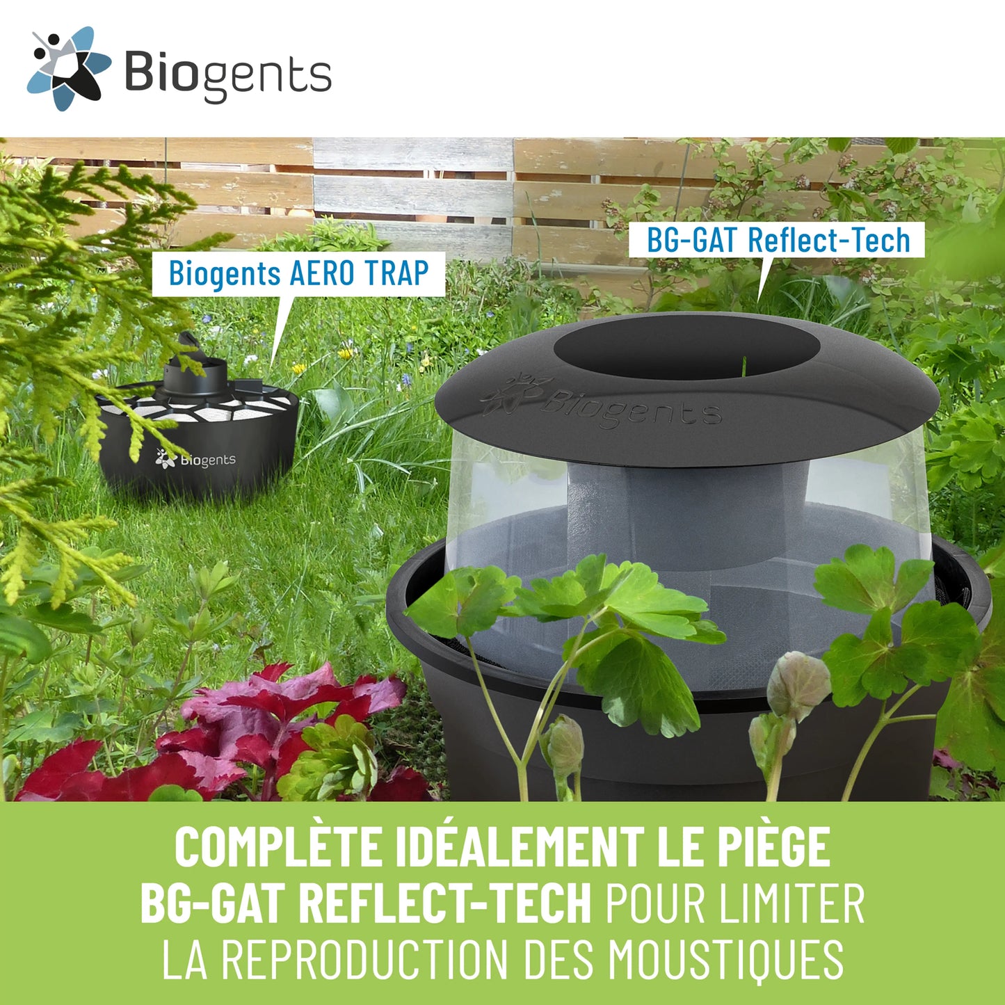 Piège anti-moustique extérieur Aero Trap – Efficace contre le moustique tigre | Biogents