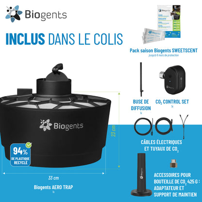 Piège anti-moustique extérieur Aero Trap – Efficace contre le moustique tigre | Biogents
