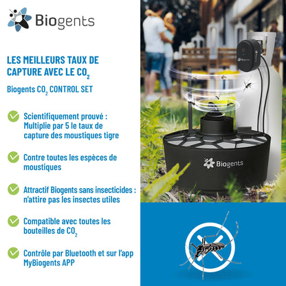 Kit booster CO₂ — Pour Aero Trap & BG-Mosquitaire (multiplie par 5 les captures)