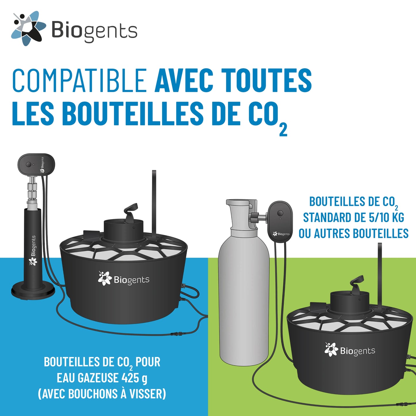 Kit booster CO₂ — Pour Aero Trap & BG-Mosquitaire (multiplie par 5 les captures)