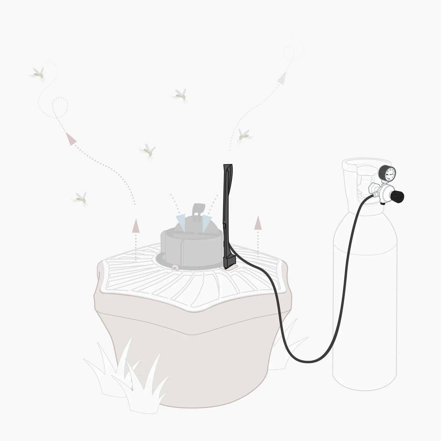 BG Booster — Raccord CO₂ pour BG-Mosquitaire (génération précédente)