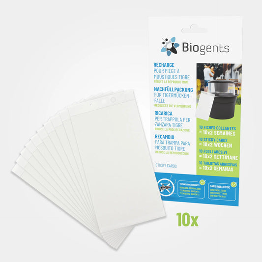 Sticky Cards – Lot de 10 cartes adhésives pour BG-GAT | Biogents