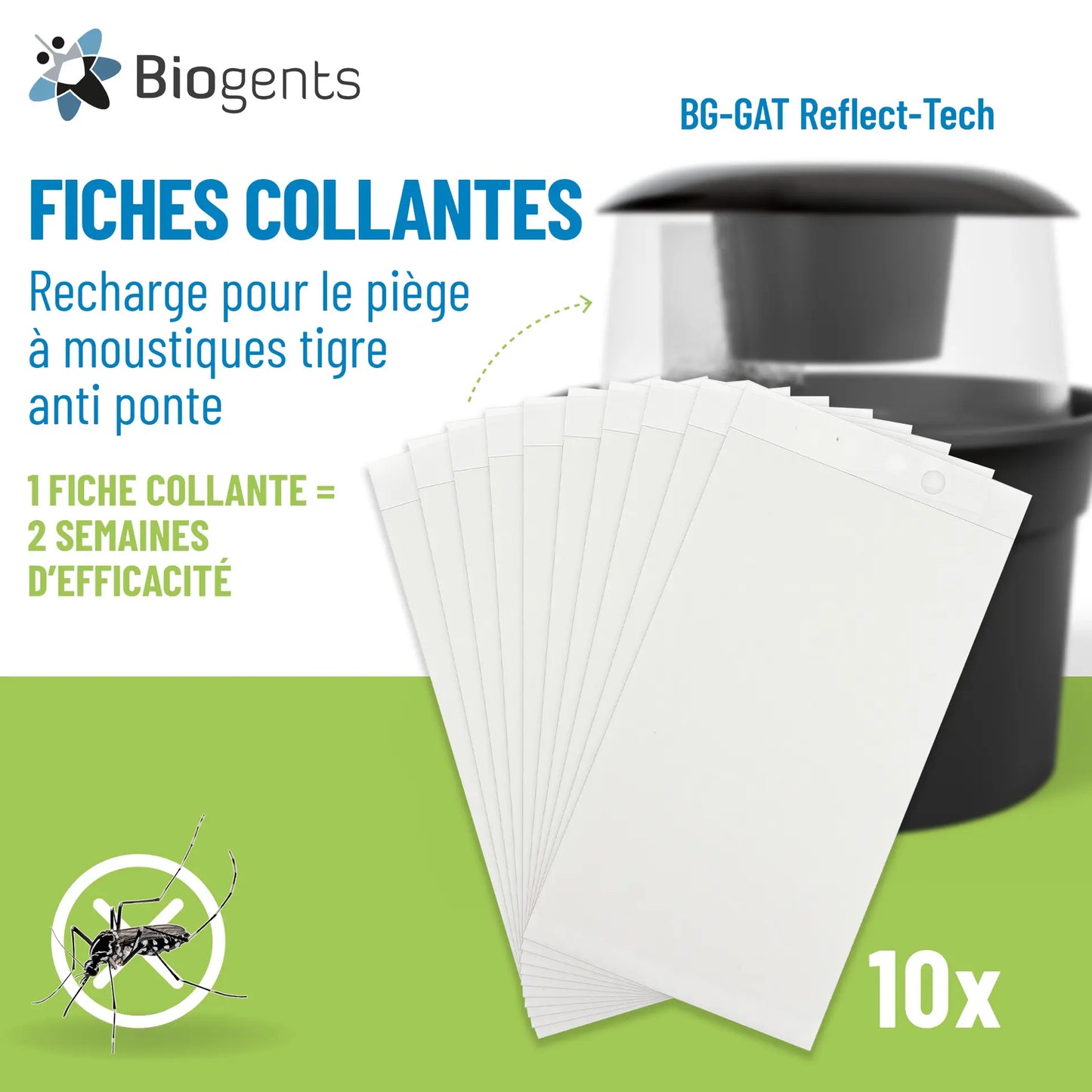 Cartes adhésives — BG-GAT (lot de 10)